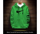 Mens Casual NK Parrot Green Fashion Hoodie